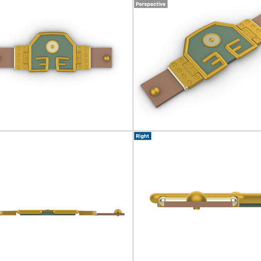 Avatar: The Last Airbender - Toph's Belt - The Blind Bandit 3D STL Model