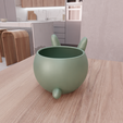 untitled2.png 3D Cute Rabbit Planter Gifts for Her with Stl File & Planter Pot, 3D Printed Decor, Cute Planter, Desk Planter, 3D Printing, Planter Indoor
