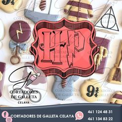 HP.jpg Archivo STL CORTADOR DE GALLETA HARRY POTTER・Objeto para impresora 3D para descargar