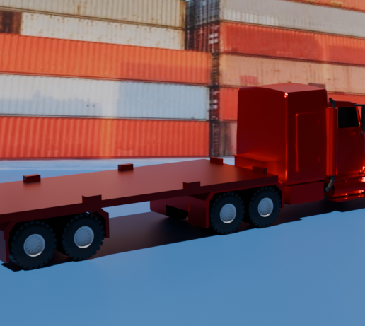 Tractor-Truck-with-Semi-trailer-for-Containers-02.png Tractor Truck with Semi-trailer for Containers - Tractocamión con Semirremolque para Containers