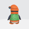 Adorable-Winter-Penguin-4.png Adorable Winter Penguin Figurine – 3D Printed Collectible with Goggles, Hat & Vest | Cute Animal