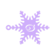 Q.stl Snowflake ornaments with letters