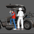 3.png MARTY MCFLY DOC EMIT BROWN BACK TO THE FUTURE FIGURINE MINIATURE 1:24 3d print