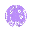 reloj kissv1_fixed.stl Archivo STL Tutorial vinilo reloj de pared KISS・Design para impresora 3D para descargar