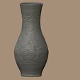 flower_vase_view_1_material.jpg flower vase with flower pattern