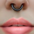 fem-jewel-septum-49.jpg fake nose hook FAKE NIPPLE PIERCING Female Male Septum Barbaella Non-Piercing Body Jewellery Bondage Weight femJ-49 3d print cnc