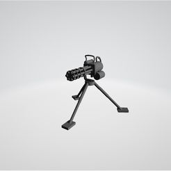 minigun.jpg OBJ file Minigun / Machine gun・3D printing model to download