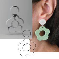 ARO-14_Mesa-de-trabajo-1.jpg Download STL file Organic shape cutter for polymer clay earring jewelery #14 • 3D printable model, martcaset