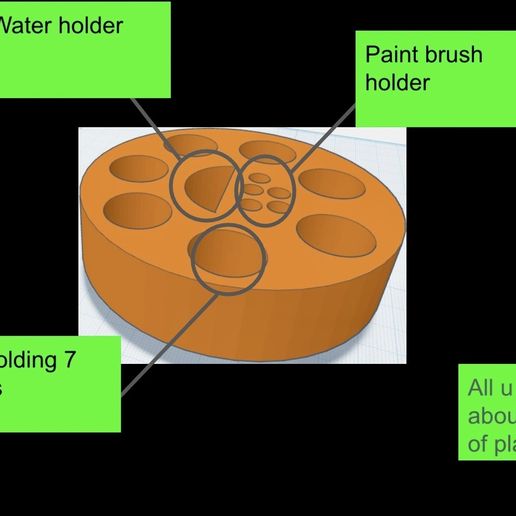 Paint brush/water & Paint holder!!!