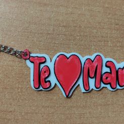 IMG_20230504_072810.jpg Free STL file Mama Keychain・3D printing template to download