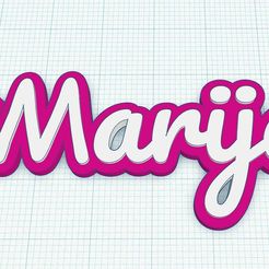 Marija.jpg Fichier STL Porte-clés fantaisie - Marija・Design à télécharger et à imprimer en 3D