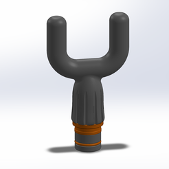 MASSAGEHEAD.png STL file Fork Attachment for Massage Gun・3D printing model to download
