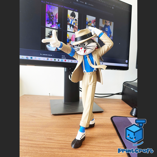 MJ Bunny _ BUGS BUNNY X MICHAEL JACKSON (MULTIPARTS/3MF/NoAMS ...