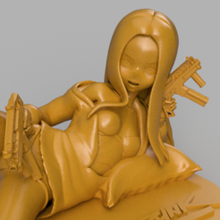 000000.png 3D file Anime - CYBERPUNK EDGERUNNERS, REBECCA・3D printer design to download