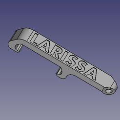 larissa.jpg STL file Larissa pocket bottle opener・3D print model to download