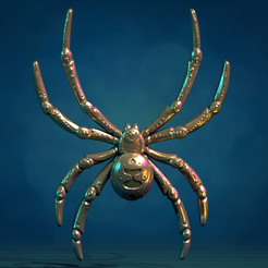Spider_01.png 3D file Spider・Model to download and 3D print