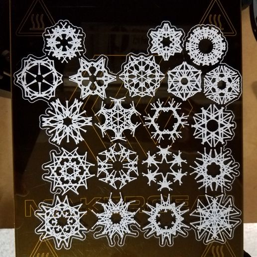 20191222_072611.jpg STL file 100 Snowflakes・3D printable model to download, abbymath