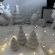 IMG_1668.jpeg Minimalist Christmas Tree Set – 4 Styles (Snowy, Snowy with Star, Ribbed, Ribbed with Star) – 3D Printable STL Files, Scalable Holiday Decor