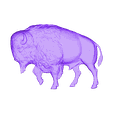 78.stl bison buffalo