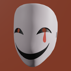 MascaraRender.png STL file Theatrical Mask・3D printing model to download, PauliFerwe