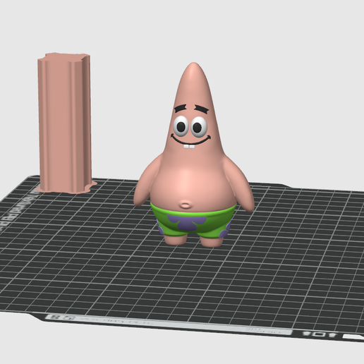 ⭐ Patrick Star – Chibi Cartoon Style・ STL File for 3D printing・Cults