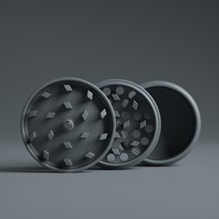 RealCLoth2.0_DemoScene.189.png Archivo STL Grinder | Grinder・Diseño para descargar y imprimir en 3D