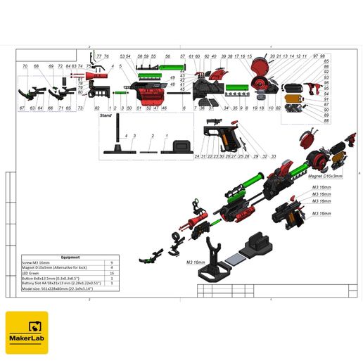 16.jpg Ray Gun Mark II - CoD - Modèle 3d imprimable - STL + OBJ + CAD bundle - Usage commercial