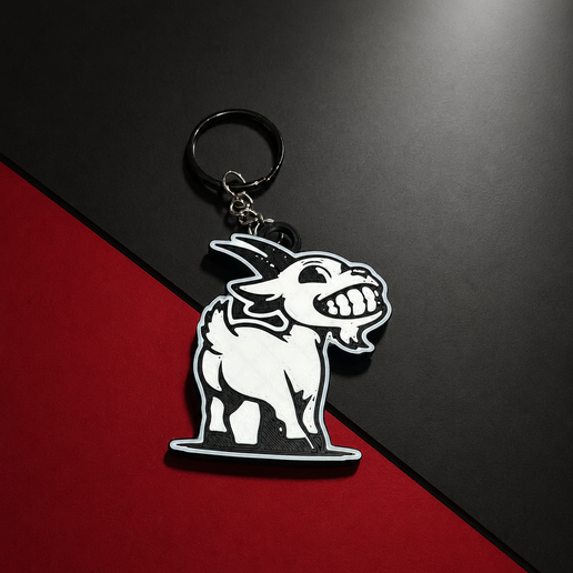 🗝️ goat-inspired keychain・ 3MF File for 3D printing・Cults