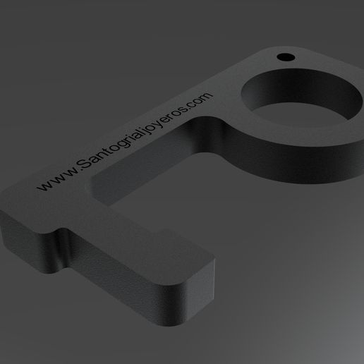 key chain Covid 19 - 3D model önizlemesi