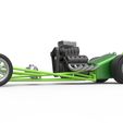 2.jpg Diecast Motore anteriore dragster vecchia scuola con V8 Scala 1:25