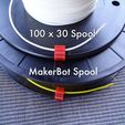 Flexible_PLA_spool_clip_2_display_large.jpg Fichier STL gratuit Pince flexible en PLA (1.75mm)・Modèle pour impression 3D à télécharger
