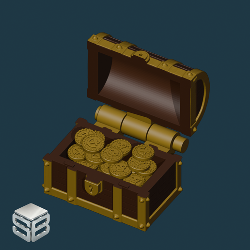 Treasure Chest compatible with Playmobil [STL/3MF]
