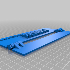 e8848ba2-6d84-4733-b301-e15762fe8bd4.png Free 3D file Name plate with print in place hinged stand・3D printer design to download