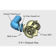 3-2-1-Exhaust-Pipe.jpg Turboprop Engine, for Business Aircraft, Free Turbine Type, Cutaway