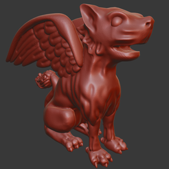 Gargoyle-1.png Download free STL file Gargoyle Statue • 3D printer object, Grif3D