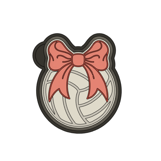 Volleyball Bow Freshie STL Mold Housing