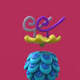 STL file UO UO FRUIT/One piece/mythical zoan 👽・3D printer model