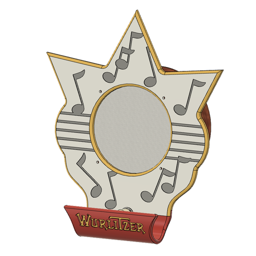 Wurlitzer-4003-Speaker-3D-Design.png Wurlitzer 4003 Jukebox Speaker 8" Audio Speaker