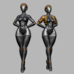 6.png STL file Twin Robots Dancers ATOMIC HEART・3D print model to download