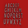 RENDER.jpg NARK font uppercase 3D letters STL file
