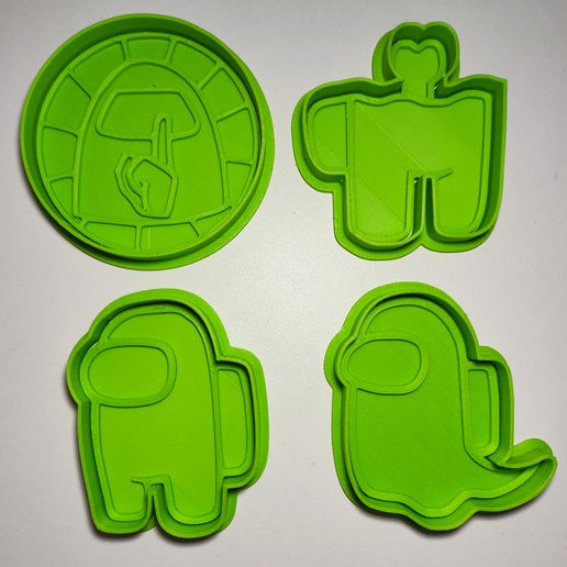 3D print COOKIE CUTTER / EMPORTEPIÈCE / AMONG US COOKIE CUTTERS • made