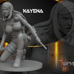 KAYENA.jpg Archivo STL SOLDIER WARRIORS FOR TABLETOP WAR HAMMER・Objeto para impresora 3D para descargar