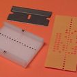 Teletype_paper_tape_splicing_and_alignment_guide_01.jpg Teletype paper tape splicing and alignment guide jig