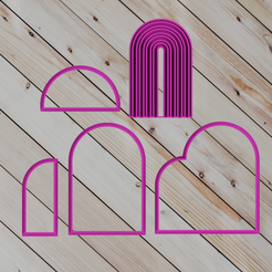 1.png Файл STL Набор для дня рождения COOKIE CUTTER・Дизайн 3D принтера для загрузки