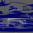 Drifting_Car_02_Wall_Silhouette_Wireframe_06.png Mitsubishi Lancer Evolution Drifting Silhouette Wall // Design 02