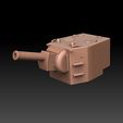 kv2-late-version-aimed-upwards.jpg KV-2 Tank Turret Royalty Free Version