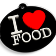 collar-I-LOVE-FOOD.png PET NECKLACE (I LOVE FOOD) necklace / key chain