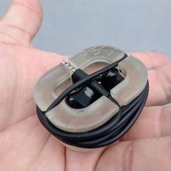 Rangement pour écouteurs filaires