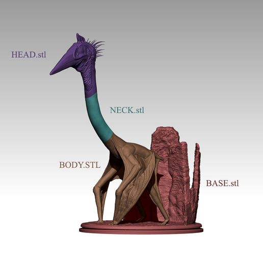 Quetzalcoatlus Northropi 3D model