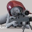 — TEE ARINGT Female Soldier  Fairy Tale Series Little Red Riding Hood Sniper